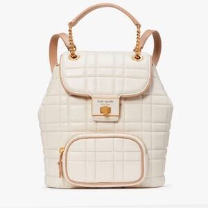 Kate Spade “Evelyn” quilted leather small  backpack NWT